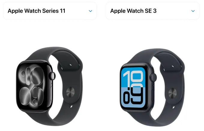 Apple Watch SE 3 vs Series 11: сравнение и выбор