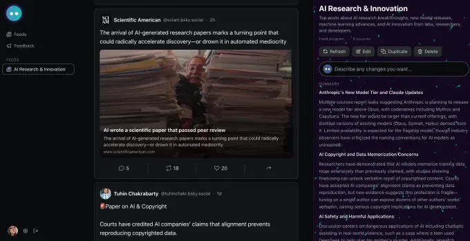Bluesky запускает Attie: ИИ-помощник для создания алгоритмов