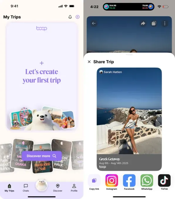 Boop: ИИ-планировщик путешествий на основе рекомендаций