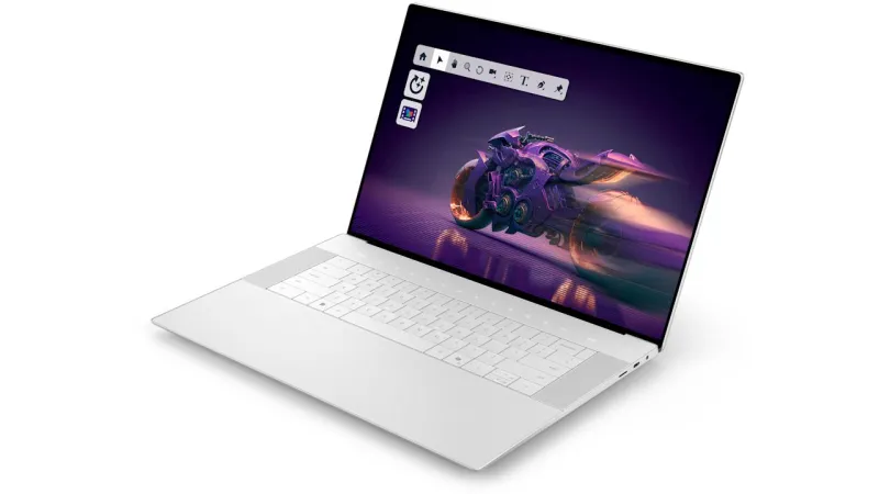 Dell 16 Premium сзади.