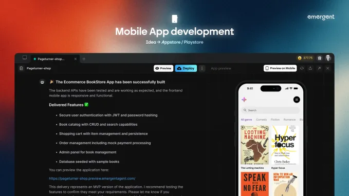 Emergent: создание приложений без программирования в 2025