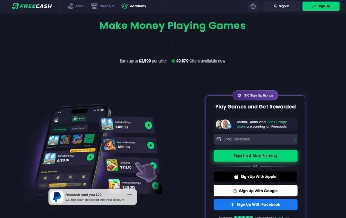 Freecash: как приложение‑скамерщик взобралось в топ App Store и Google Play