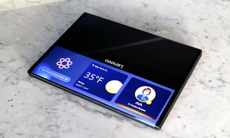 Lenovo XD Rollable: концепт ноутбука с раздвижным OLED-экраном