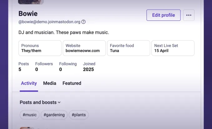 Mastodon обновляет профили: упрощённый интерфейс и новые функции