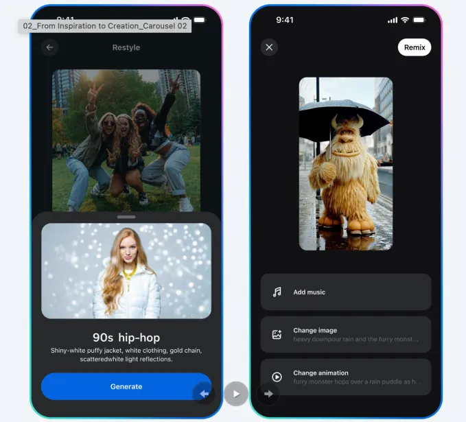Meta запускает Vibes: лента AI-видео в стиле TikTok