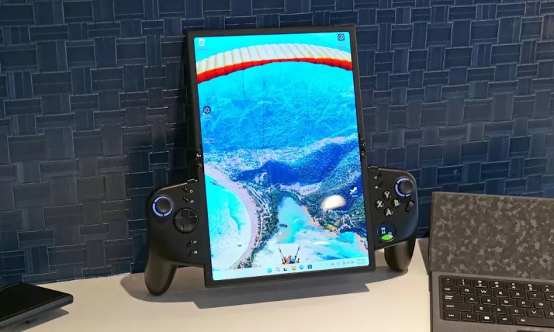 Концепт модульного ИИ-ПК от Lenovo — амбициозное сочетание традиционного ноутбука и двухэкранного устройства с горячей заменой портов