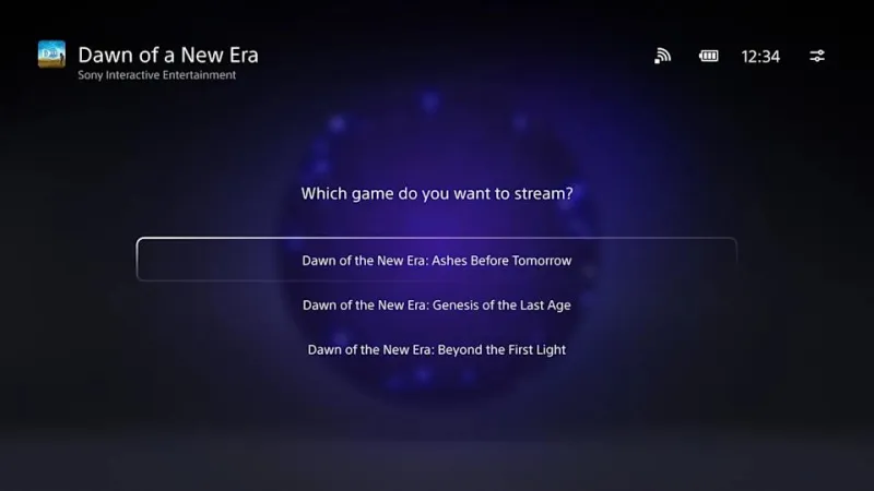 Choosing a specific game from a bundle on the Cloud Streaming option on PlayStation Portal.