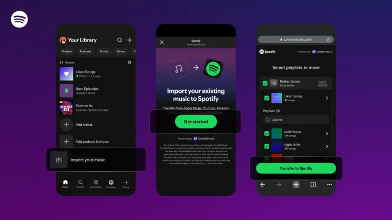 Spotify: Перенос плейлистов стал проще