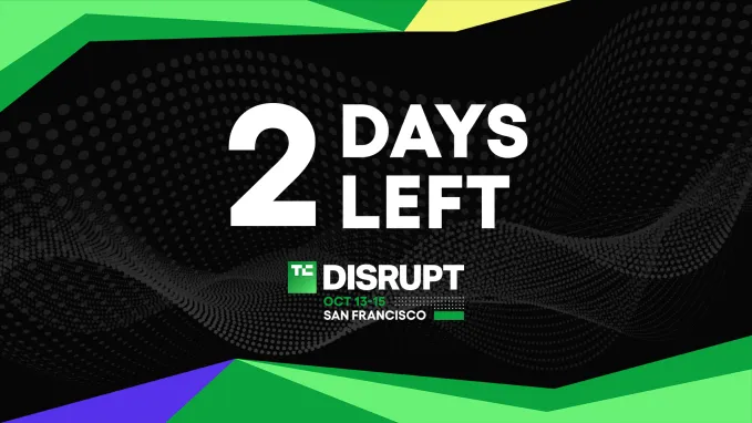 До начала TechCrunch Disrupt 2026 осталось 2 дня