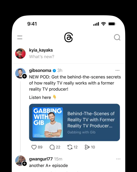 Threads расширяет функционал для подкастеров