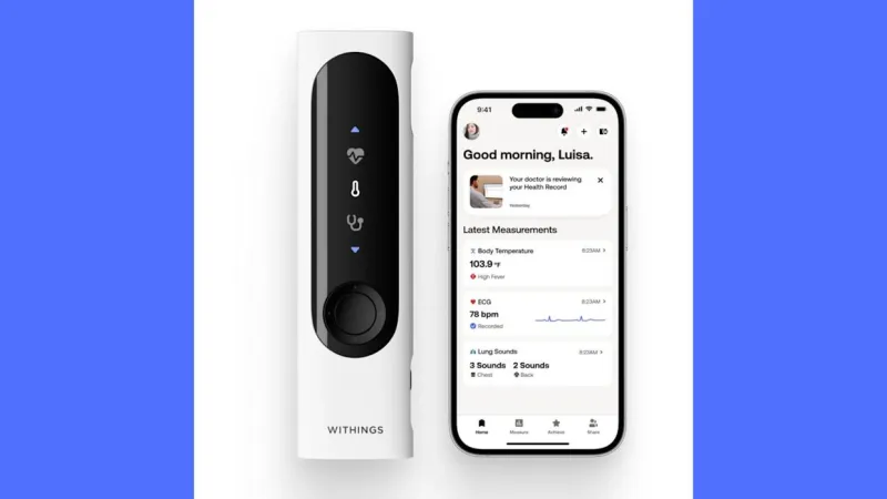 Withings BeamO: медицинский гаджет с ЭКГ, стетоскопом и термометром