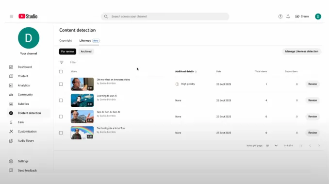 YouTube: защита от ИИ-подделок для авторов