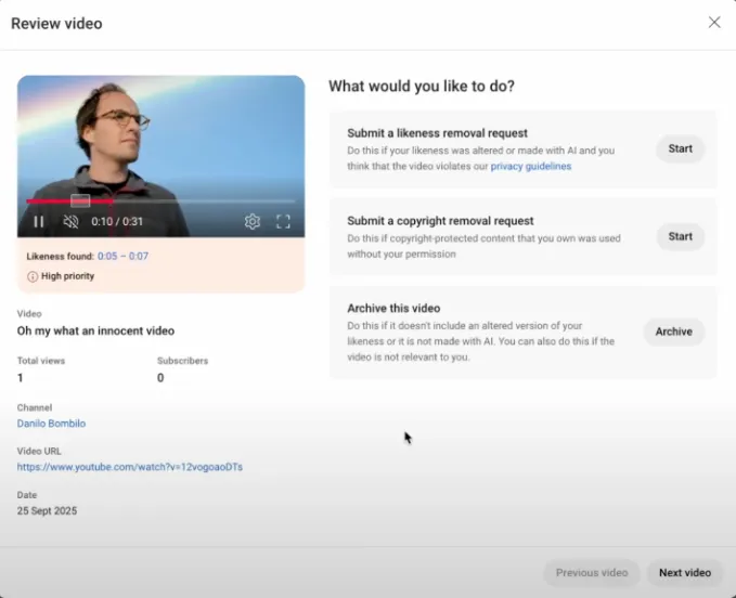 YouTube: защита от ИИ-подделок для авторов