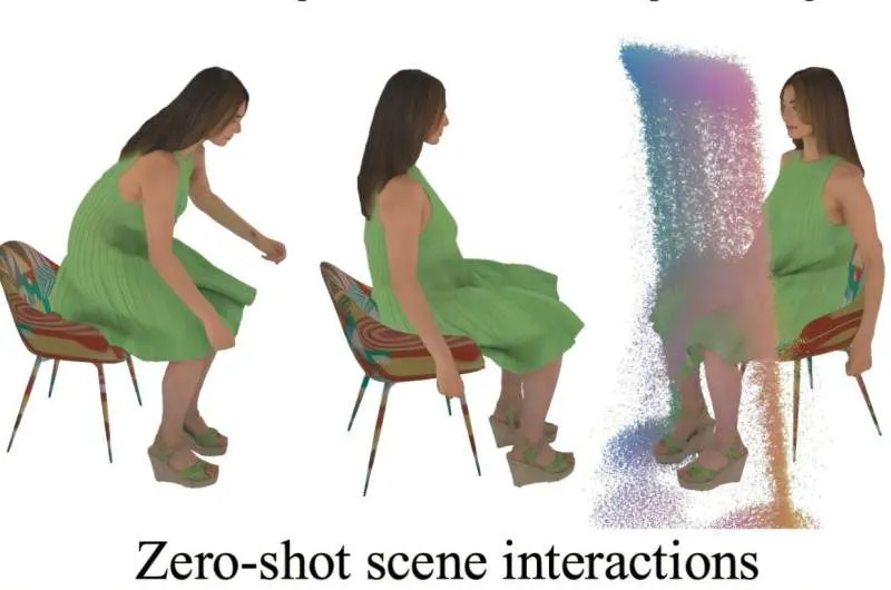 AI model accurately renders garment motions of avatars