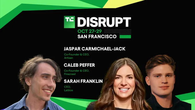 TechCrunch Disrupt 2025: Кейлеб Пэффер, Джаспер Кармайкл-Джек, Сара Франклин