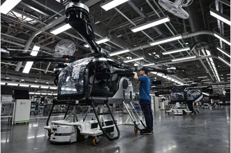 Китайские летающие автомобили: EV-технологии ускоряют развитие