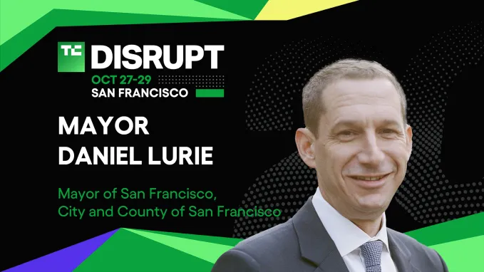 Мэр Дэниел Люри на TechCrunch Disrupt 2025