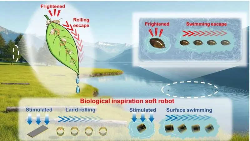 Мягкий амфибийный робот перевозит грузы по суше и воде
