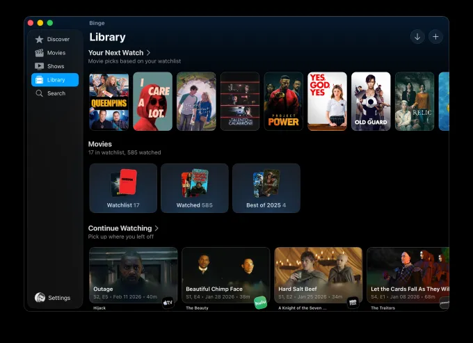 Новое приложение Binge предупреждает о страшных сценах в фильмах