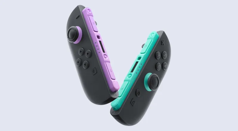 Новые цвета Joy-Con 2 для Nintendo Switch 2: фиолетовый и зелёный