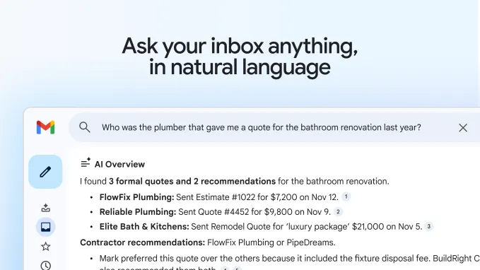Новый ИИ-инбокс Gmail: персонализация задач и умный поиск