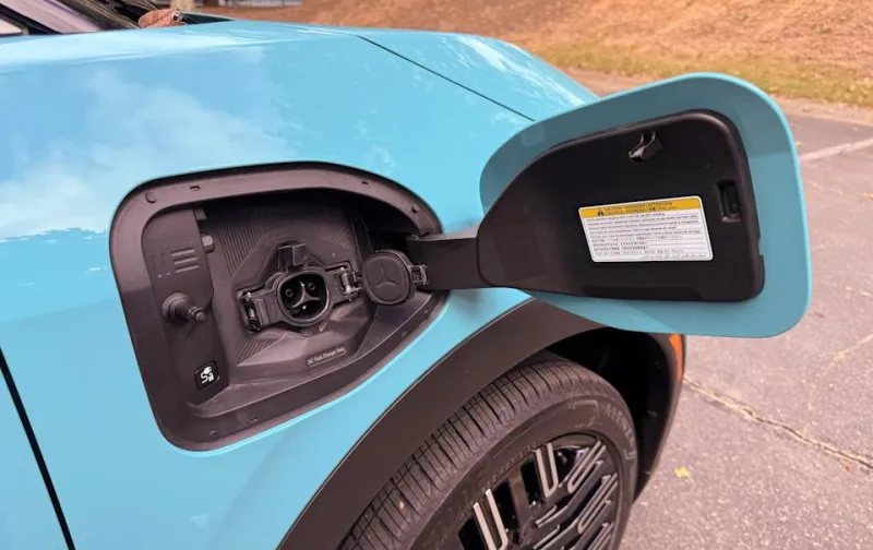 This is one of two charging ports on the 2026 Leaf.