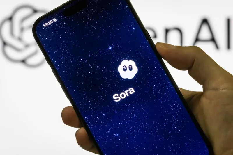 Sora 2 app launch screen displayed on smartphone