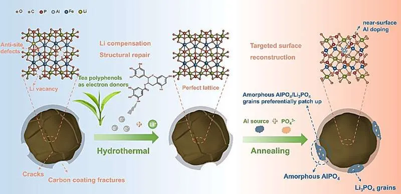 Чайные полифенолы восстанавливают катоды литиевых батарей
